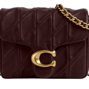 Times Square Tabby Quilted Leather Shoulder Bag-Merlot